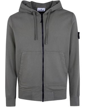 Stone Island Zip-Throughs - Gris
