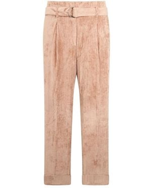 Peserico Cropped Pants - Natural