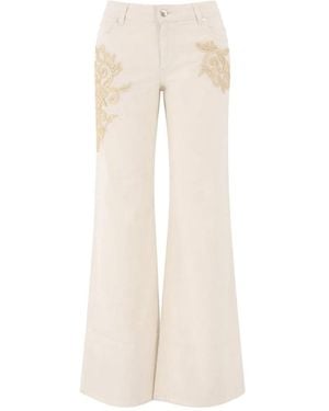 Ermanno Scervino Wide Jeans - Natural