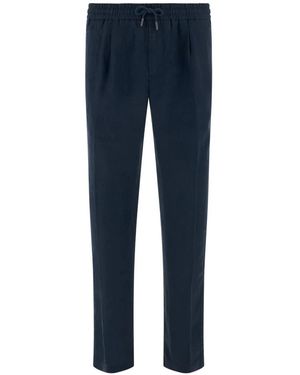 BOGGI Broeken ,Blauw ,Linnen Linnen Coulisse Broek