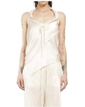 Yehuafan Sleeveless Tops - Neutro