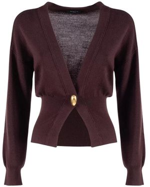 Nenette Figurierter Strickcardigan - Lila