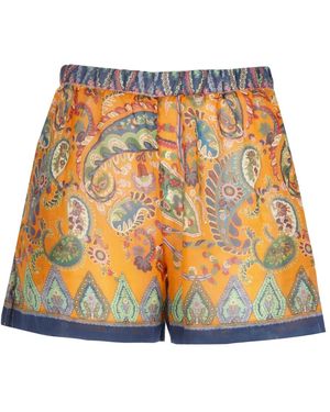 Etro Short Shorts - Naranja