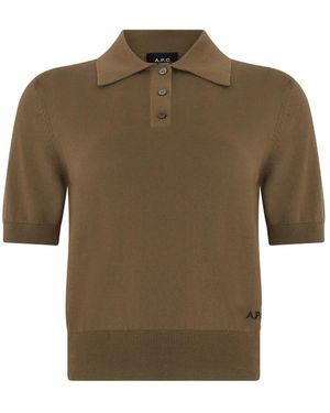 A.P.C. Polo Shirts - Verde
