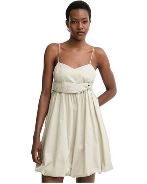 ARMANI EXCHANGE Kleedjes ,Katoen Balloon Mini Jurk - Naturel