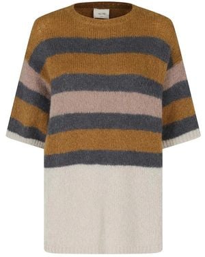 Alysi Truien & Vesten ,Veelkleurig ,Tshirt Rigata Super Mohair - Meerkleurig