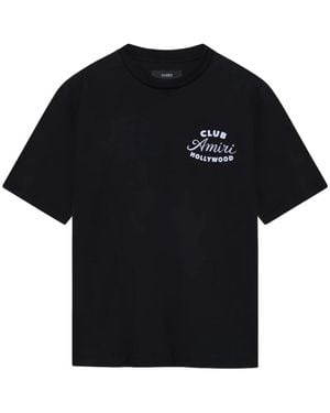 Amiri Schwarze Baumwoll-Crew-Neck-T-Shirts
