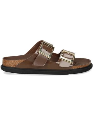 Birkenstock Sliders - Brown