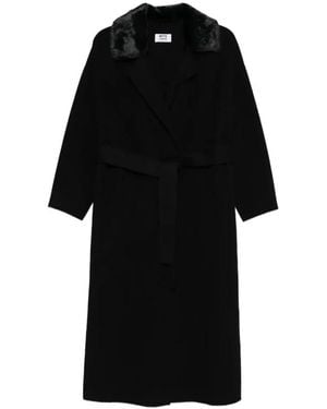 Betta Corradi Belted Coats - Nero
