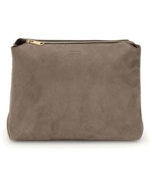 KHAITE Wildleder Crossbody-Tasche Mit Logodetail - Braun