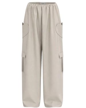 CLOEYS Broeken ,Nylon Wind Heart Pants - Naturel