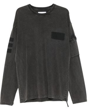 OAMC Tops ,Zwart ,T-Shirts - Grijs