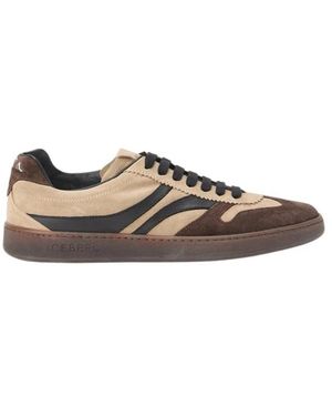 Iceberg Schoenen ,Veelkleurig ,Leer Low-Top Colour-Block Sneakers - Bruin