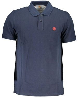 Timberland Blau kurzarm polo shirt bestickt