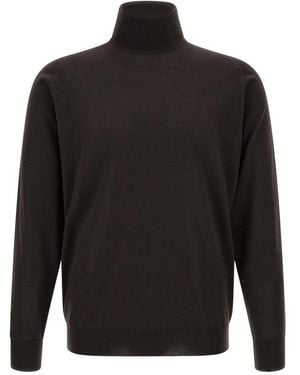 John Smedley Turtlenecks - Negro