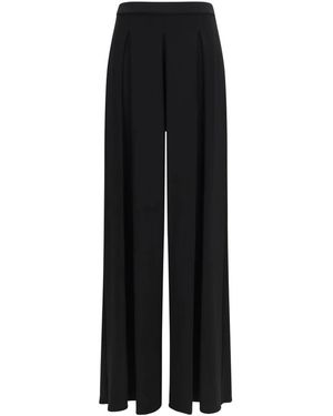 Max Mara Broeken ,Zwart ,Viscose Technical Jersey Broek