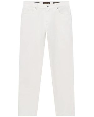 Moorer Straight Jeans - Blanco