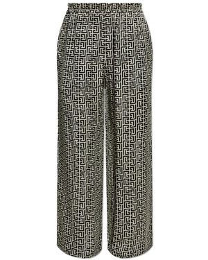 Balmain Wide Trousers - Grigio
