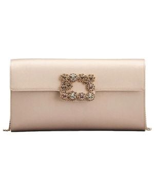 Roger Vivier Clutches - Natural