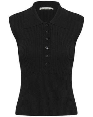 Gestuz Tops ,Zwart ,Katoen Gzdrew Poloshirt
