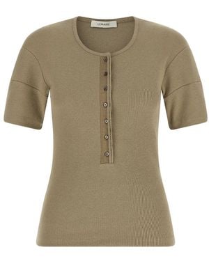 Lemaire Fitted Henley - Groen