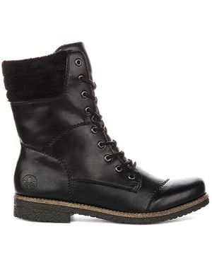 Rieker Lace-Up Boots - Black
