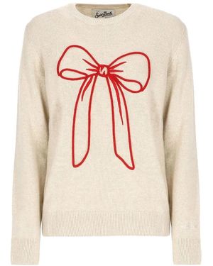 MC2 Saint Barth Round-Neck Knitwear - Blanco