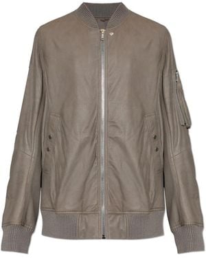 Rick Owens Leather Jackets - Gris