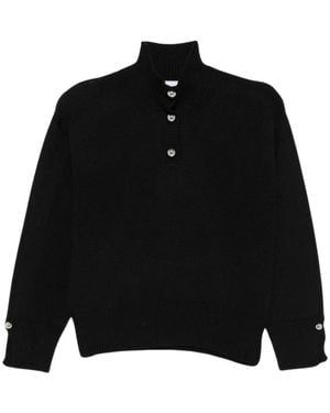 Alpha Studio Ad 8111H 2002 Pullover Mit Hohem Kragen - Schwarz