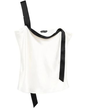 Tom Ford Sleeveless Tops - Blanco