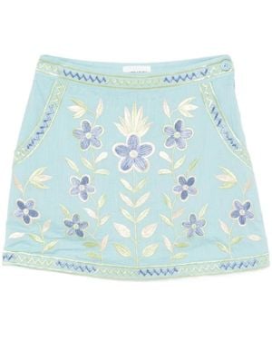 Antik Batik Short Skirts - Blue
