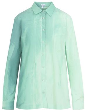 Loewe Technische Katoenen Shirt - Groen