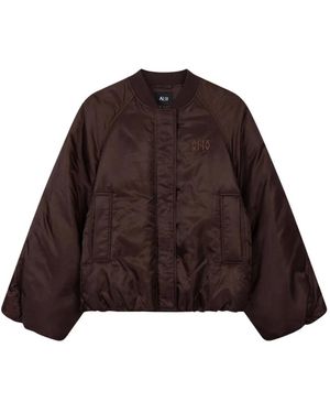 Alix The Label Woven Nylon Jacket - Bruin