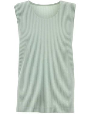 Issey Miyake Sleeveless Tops - Verde