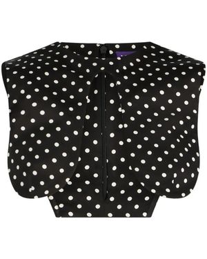 Jean Paul Gaultier Polka Dots Wired Top - Zwart