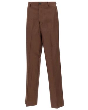 Laneus Straight Trousers - Brown