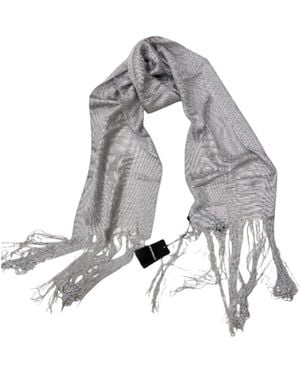 Emporio Armani Accessoires ,Grijs Gebreide Sjaal