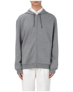 Brunello Cucinelli Grauer Zipup Hoodie Sweatshirt