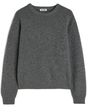Jil Sander Truien & Vesten ,Grijs ,Round-Neck Truien