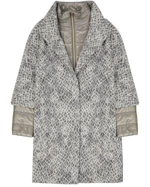 Herno Single-Breasted Coats - Gray