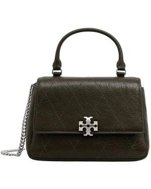Tory Burch Mini Charlie Gesteppte Henkeltasche Mit Schulterriemen - Schwarz