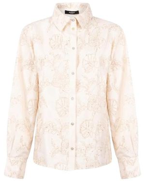 Jansen Amsterdam Overhemden ,Blouse Bibi - Naturel