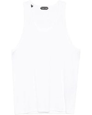 Tom Ford Sleeveless Tops - Bianco