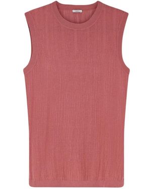 JOSEPH Calife Ribbed Tank Top - Roze