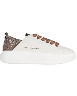 Alexander Smith Schoenen ,Wit ,Leer Wembley Sneakers