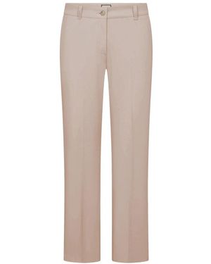 Seductive Broeken ,Katoen Rechte Broek - Naturel