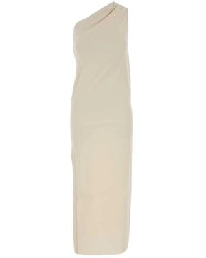 Uma Wang Kleedjes ,Wit ,Linnen Apses Dress