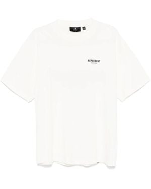 Represent T-shirt aus baumwolle mit grafikprint - Weiß