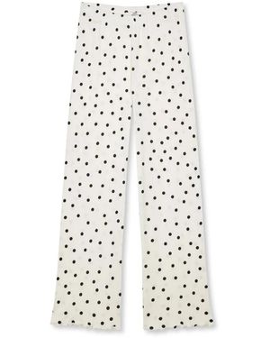 Mads Nørgaard Wide Trousers - Blanco