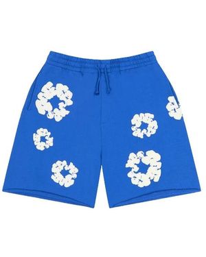 DENIM TEARS The Cotton Wreath Sweatshorts - Blauw